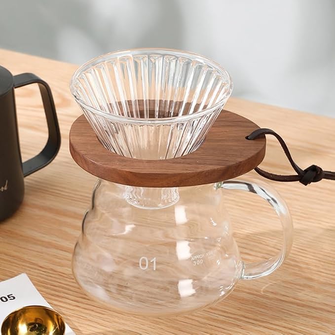 IMIKEYA Wooden Coffee Dripper Stand Coffee Maker Stand | Coffee Dripper Stand - Image 3