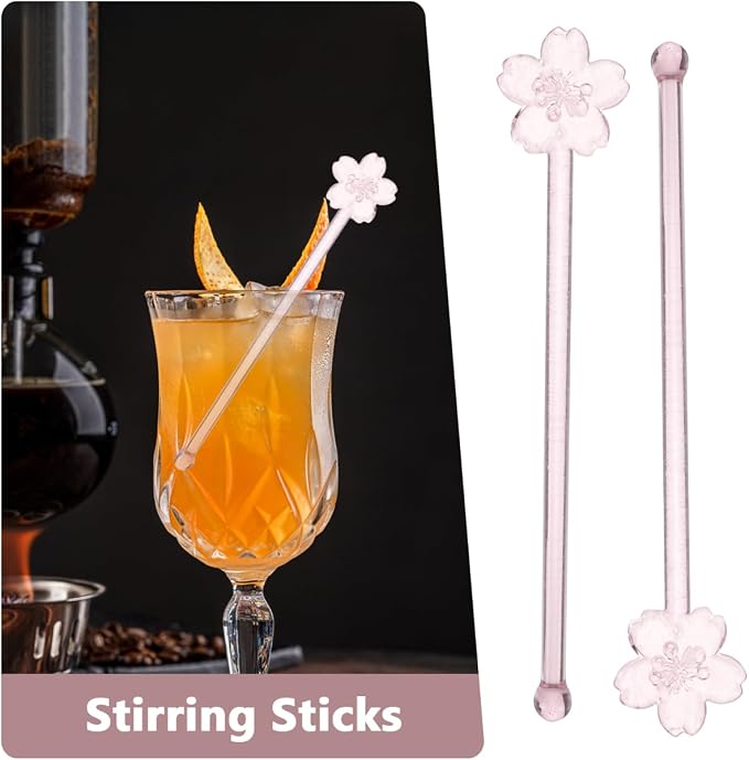 PRETYZOOM 2 Pcs Reusable Coffee Stir Sticks 6.29 Inch Lightweight Glass Swizzle - Image 9
