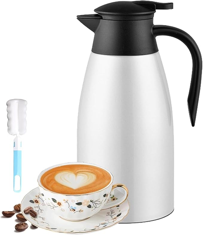 70 Oz Stainless Steel Coffee Carafe, Keeps Hot Beverages by Tgvasz