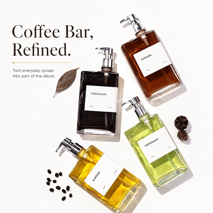 Glass Coffee Syrup Dispensers - Image 5