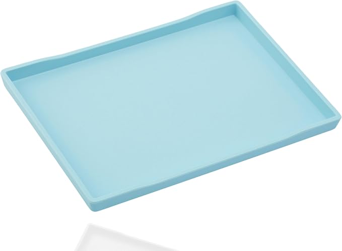 Large Blue Serving Tray for Gathering Small Items | Serving Accessory, Perfume by VCREATC-VCREATEFORCUSTOMER