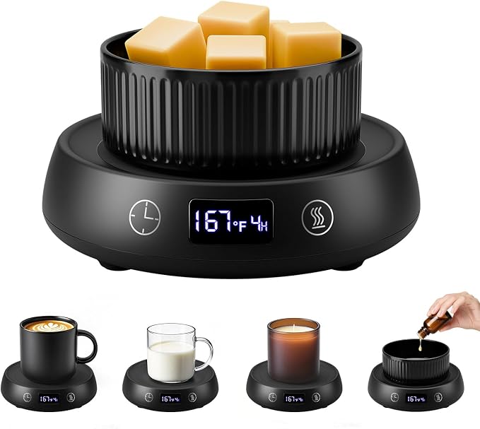 Mug Warmer for Desk, Electric Coffee Cup Warmer 8H Auto Shut Off Candle Warmer by SmartTool%E2%80%A2BetterLife