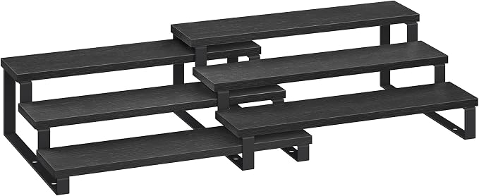 SONGMICS Display Risers, 3-Tier Cupcake Stand Holder, Spice Rack, Shelf Risers by Unknown