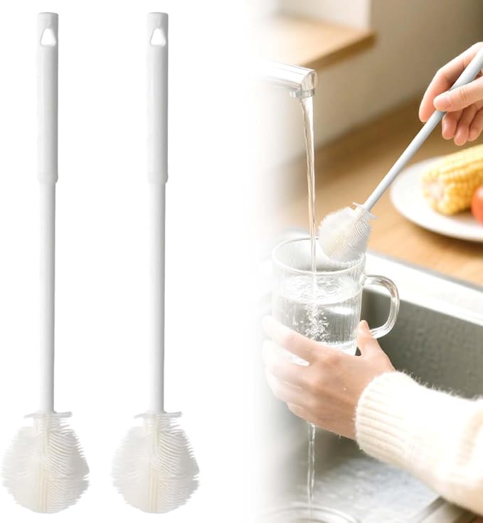 360° Flexible Silicone Bottle Brush by AprYew