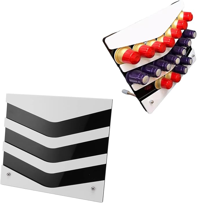 Coffee Pod Organizer Rack, 9 X 7.9in Large Capacity Acrylic Capsule Holder - Image 8