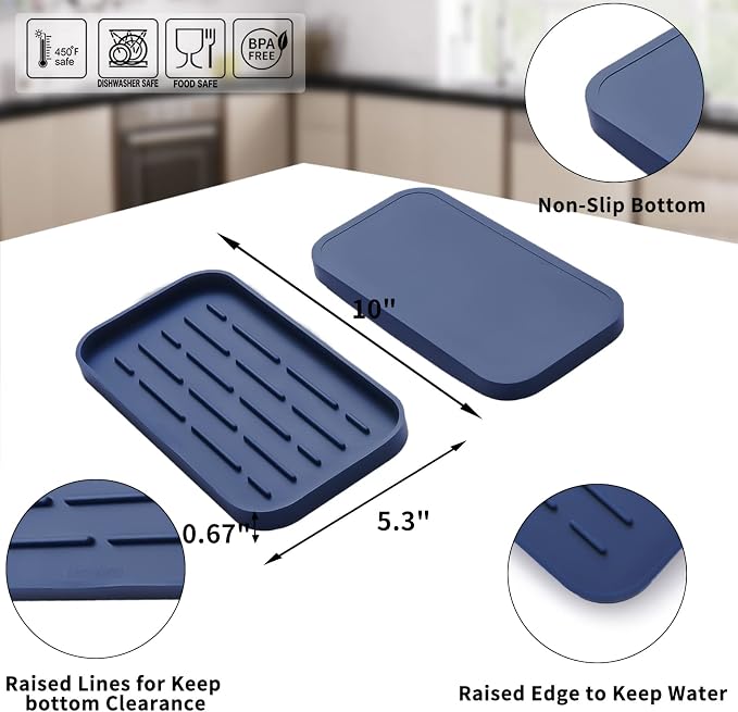 MicoYang Silicone Kitchen Sink Organizer Tray - Image 2