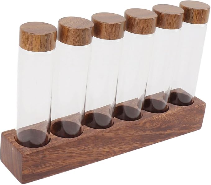 Fydun Clear Glass Coffee Bean Storage Jar, Tubes - Image 3