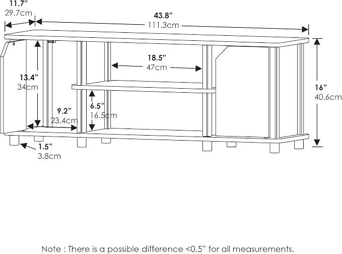 Furinno Brahms TV Stand Entertainment Center - Image 3