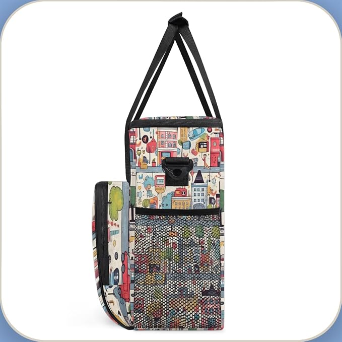 Art City Coffee Maker Travel Bag, Portable Storage Tote Bag - Image 4