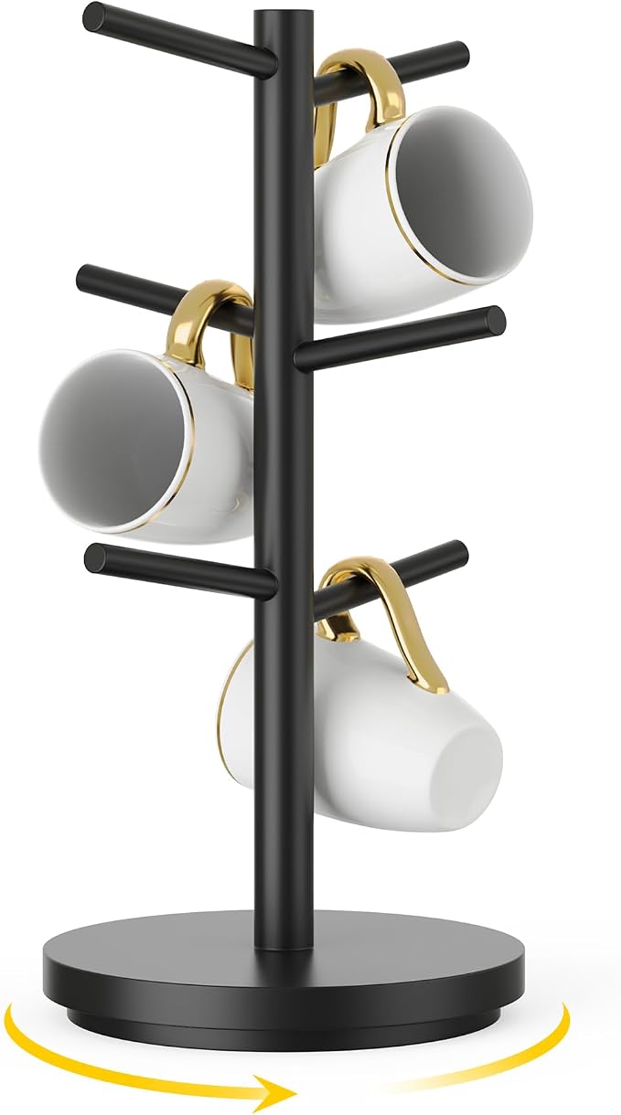 Wisuce Coffee Mug Holder Tree Upgraded 360Rotated Cup Holder by Wisuce