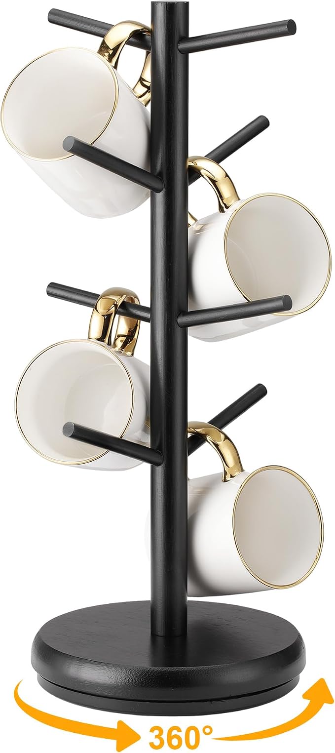 Lorbro Coffee Mug Tree, 360° Rotated Mug Holder by Lorbro