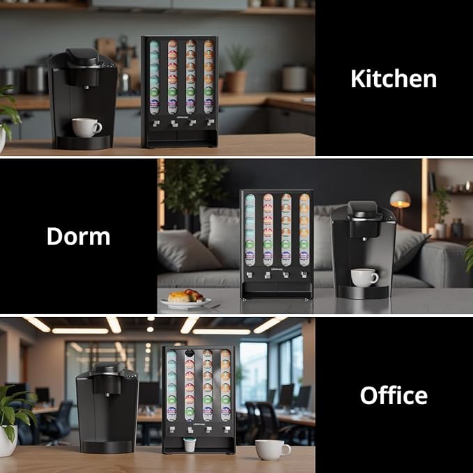 LifeMoreasy K Cup Holder Creative Coffee Pods Storage Stand Vending-Style K Pod - Image 6