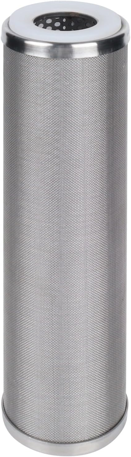 Amwater Stainless Steel Cleanable Wire Mesh Filter Cartridge 10”Length,2.5"OD(150 Micron)