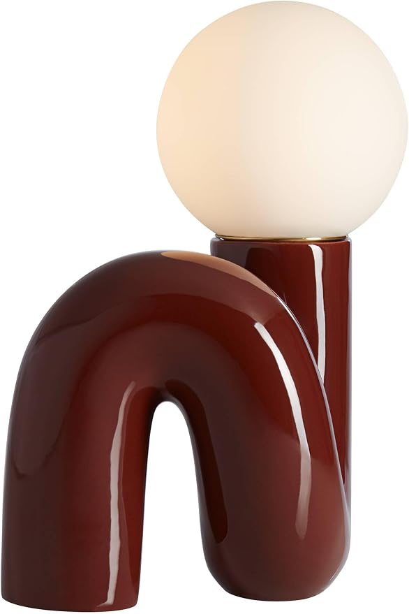 360 Lighting Fondant 11 1/2" Small Mid Century Modern Accent Table Lamps Set of - Image 8
