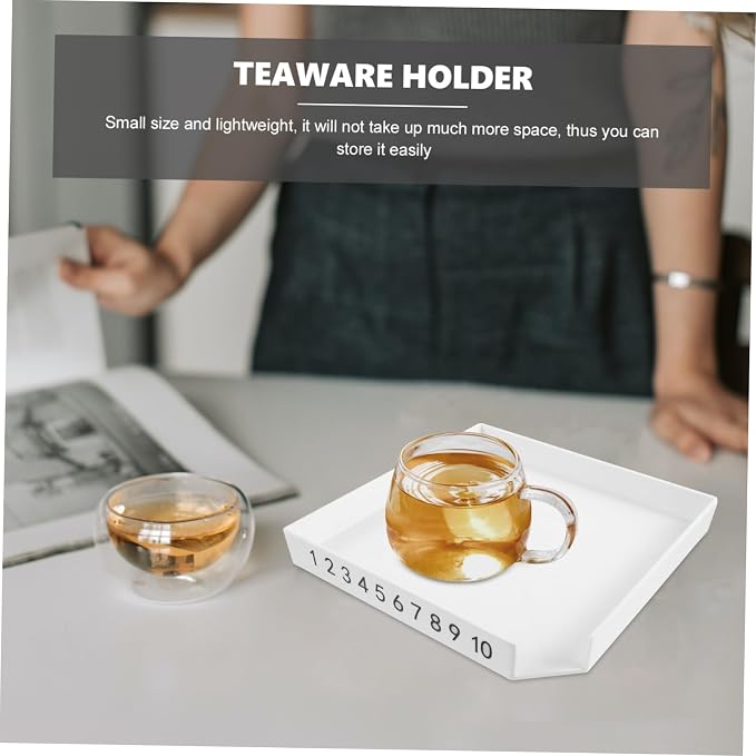 Zerodeko Decorative Tea Evaluating Tray Household Tea Serving Plate Stylish - Image 7