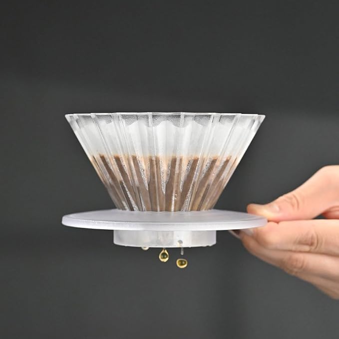 Resin Stand for Paper Coffee Clear Coffee Dripper Holder Rack Slip Resistant - Image 6