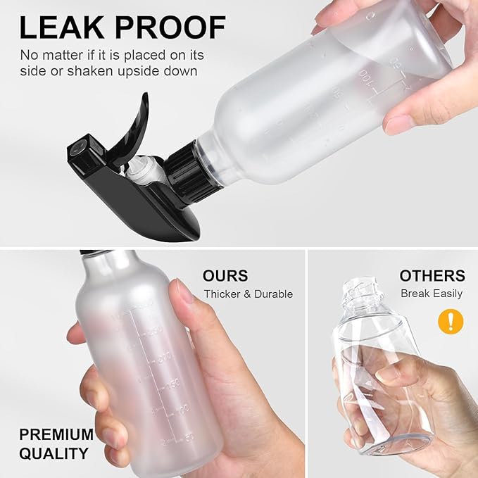 Bealee Spray Bottles 2 Pack, 10 Oz, Mist & Stream, Heavy Duty Spraying Empty - Image 4