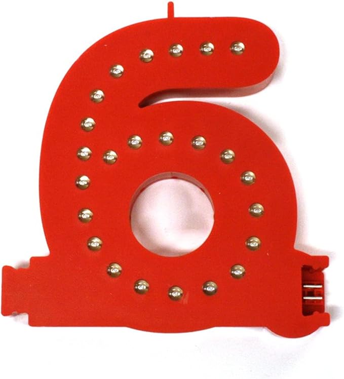 M&T Displays LED Marquee Letter Lights Modular Red Light Up Number Initial by MTDisplays