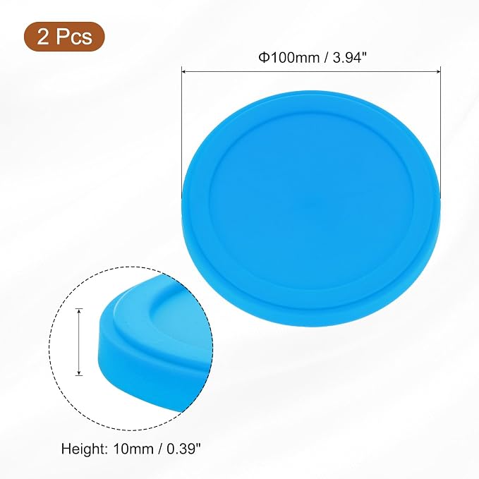uxcell 2Pcs Silicone Cup Lids, 3.9 Inch Mug Cover Reusable Silicone Cup Covers - Image 2