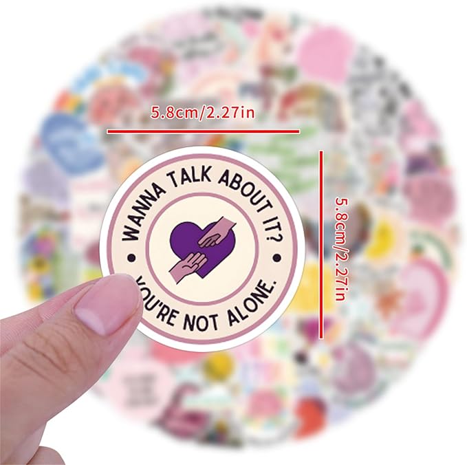 100 PCS Mental Health Matters Stickers Pack - Image 3