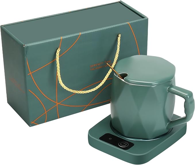Electric Coffee Warmer with Ceramic Mug, 131 Fahrenheit Temperature Control - Image 6
