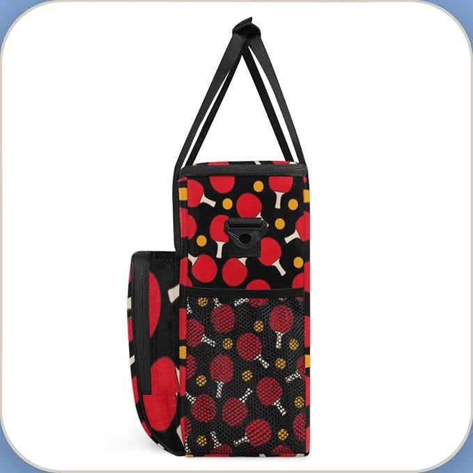 Table Tennis Pattern Coffee Maker Travel Bag, Table Tennis Pattern Large - Image 4
