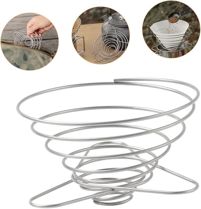 KALLORY Stainless Steel Coffee Funnel Filter - Image 5