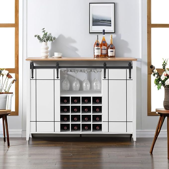 coucheta Wine Bar Cabinet, Buffet Sideboard Cabinet by COUCHETA