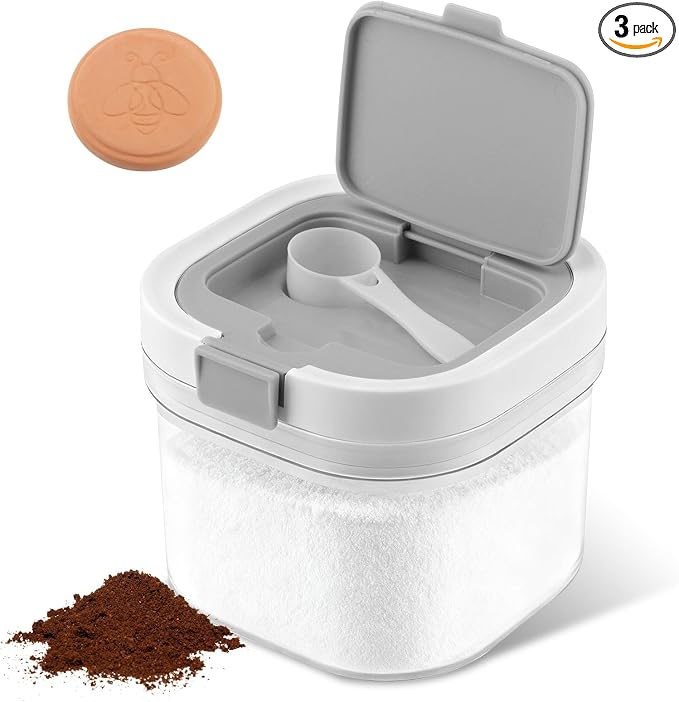 Brown Sugar Container with Spoon and Brown Sugar Keeper Disc, 800ml Brow-n by Unknown