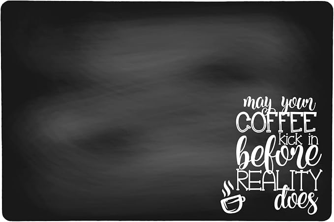 Chalkboard Style Placemat for your Coffee Maker or Espresso Machine - Image 3