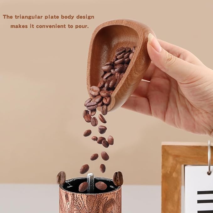 Coffee Bean Dosing Cup, Wood Coffee Dosing Tray Coffees Bean Weighing Tray - Image 5