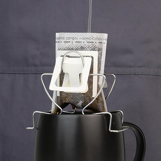 Hanging Ear Drip Bag Holder Stainless Steel Drip Rack Stable and Wear Resistant - Image 6