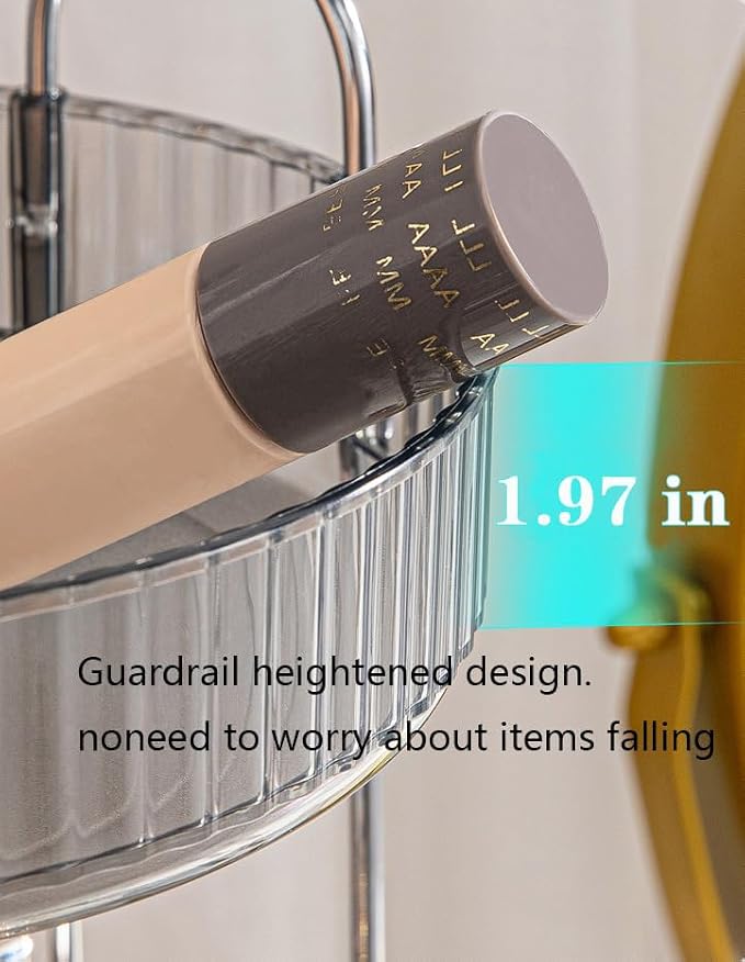 360 Rotating Makeup Organizer and Storage - Image 4