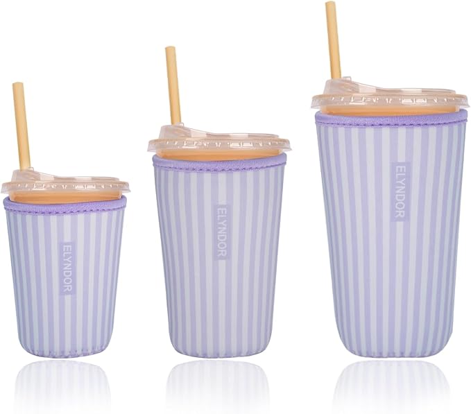 Reusable Insulated Sleeve for Iced Coffee Cup, Beverage Holder for Iced Coffee by Unknown
