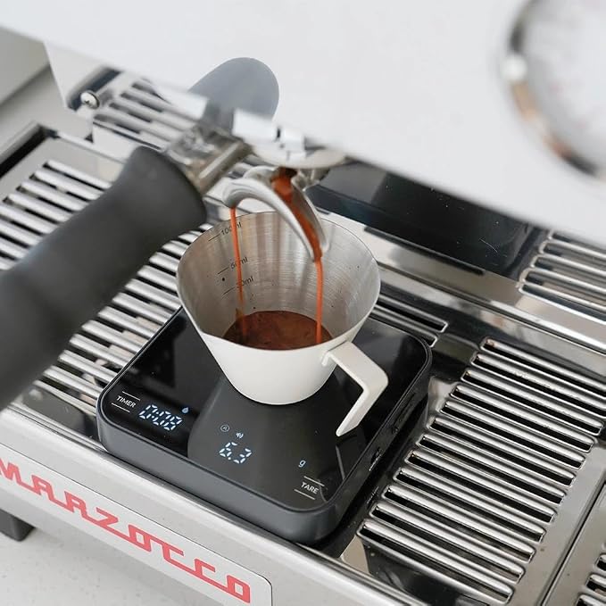 watchget Stainless Steel Espresso Cups, Single Spout & Scale Measuring Cup - Image 3