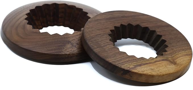 Handmade Origami Coffee Dripper Holder, Pour Over Coffee Stand, Walnut Wood - Image 3