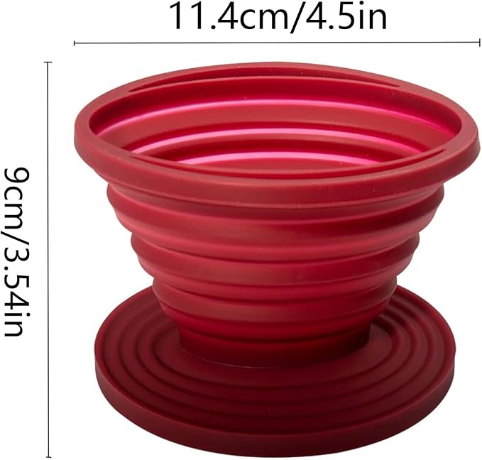 Collapsible Coffee Maker Filter, Reusable Coffee Dripper, Rubber Coffee Maker - Image 3