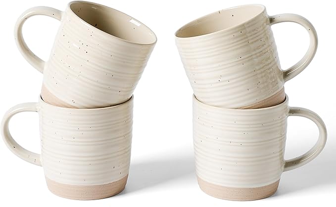 famiware Coffee Mugs Set of 4, 13 oz Mug Set, Ceramic Cup Set by Famiware
