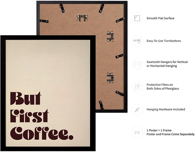 Lawrence Williams Designs But First Coffee Poster - Image 3