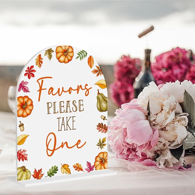 Fall Favor Sign Please Take One Sign - Image 4