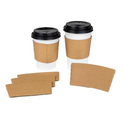 Karat Coffee Cup Sleeves Traditional Corrugated Coffee Cup Jackets - Image 4