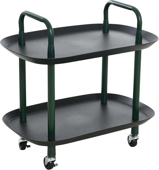 Main + Mesa Modern Plastic and Metal 2-Tier Trolley by MainMesa