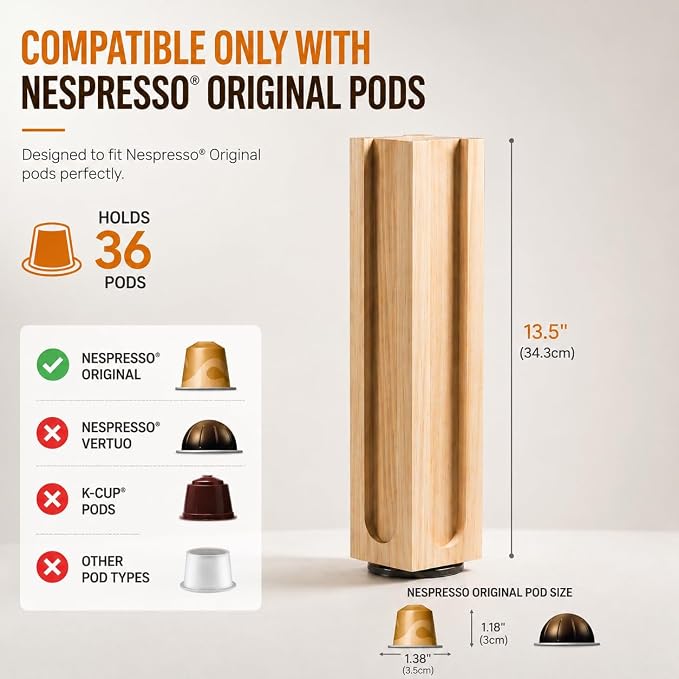 Wooden Coffee Pod Holder Compatible - Image 2