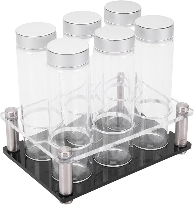 6PCS Coffee Beans Storage Tubes, Coffee Bean Cellar Dosing Glass Vials by Vvikizy