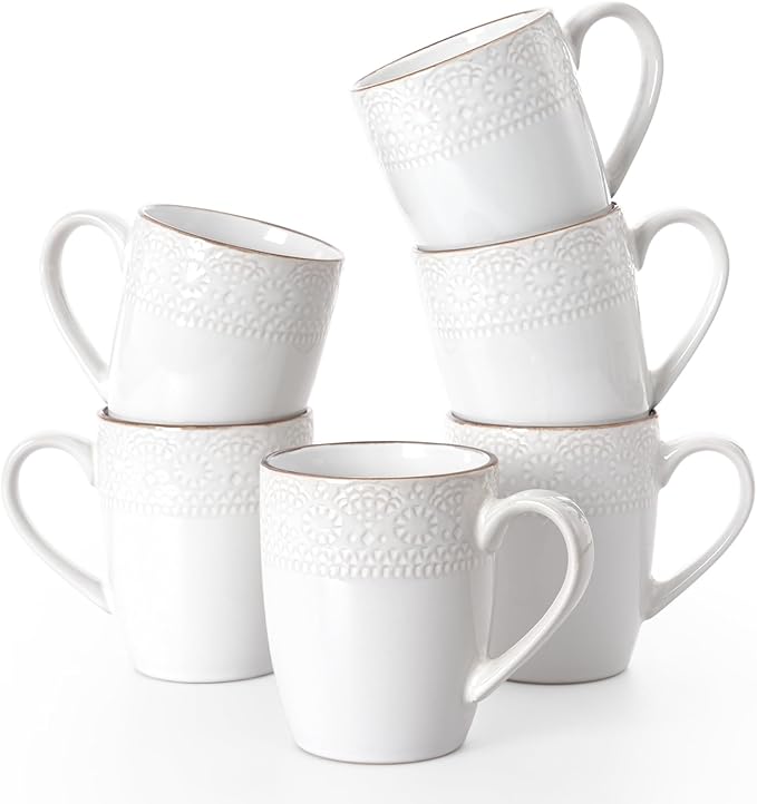 famiware Coffee Mugs Sets for 6, 12 oz Mug Set, Coffee Cups by Famiware