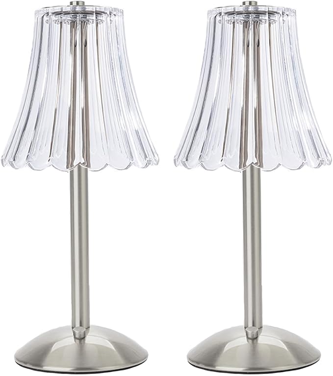 HEQET Cordless Table Lamps for Home, Dining Room, USB Charge 12'' Tall LED by HEQET