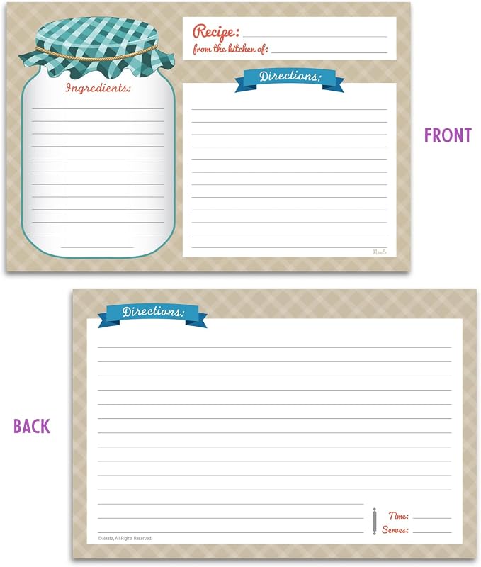 Neatz Mason Jar Recipe Cards - Image 7