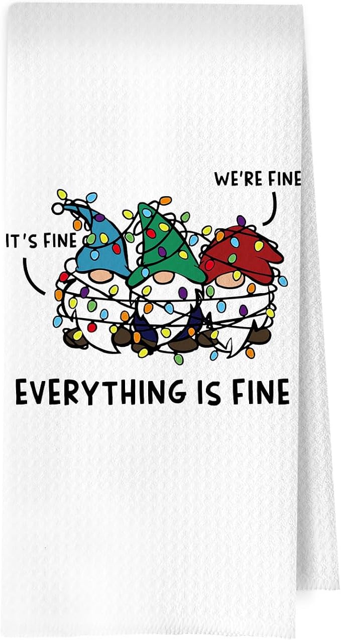 Christmas Gnome Kitchen Towels by Unknown