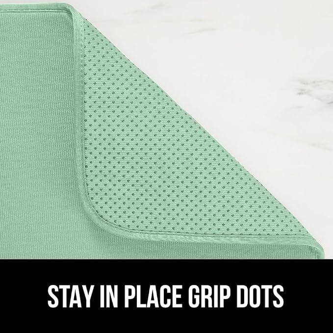 GORILLA GRIP Ultra Water Absorbent Microfiber Dish Drying Mat, 2 PK, Slip - Image 4