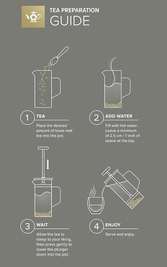 Teabloom Tea Press with Copper Pull Handle and Stainless Steel Filter – Tea - Image 6
